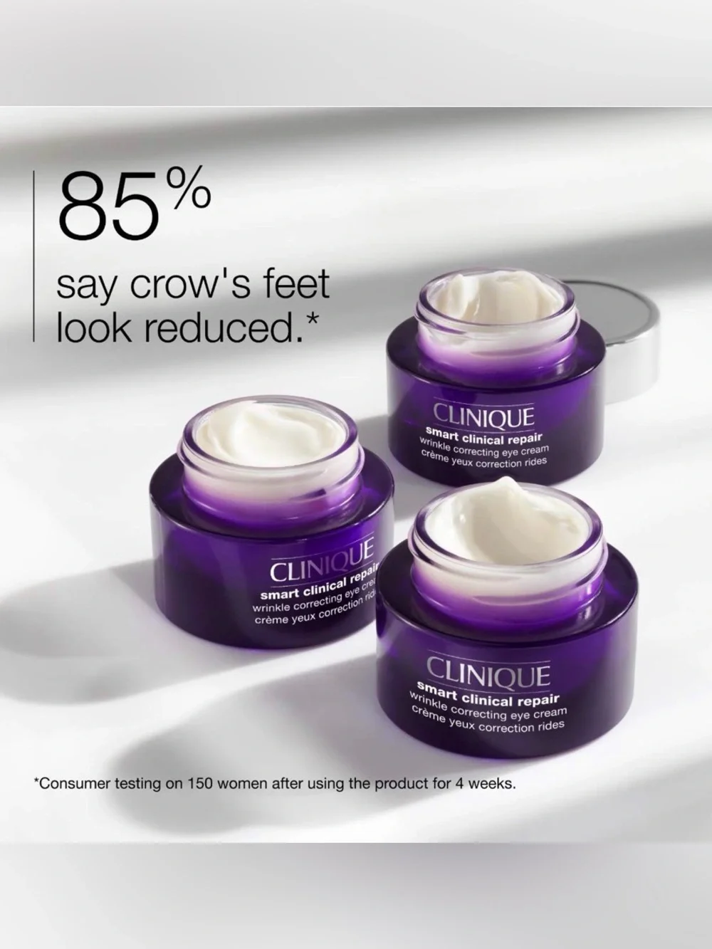 CLINIQUE Smart Clinical Repair Wrinkle Correcting Eye Cream 15mL set of 2 new.